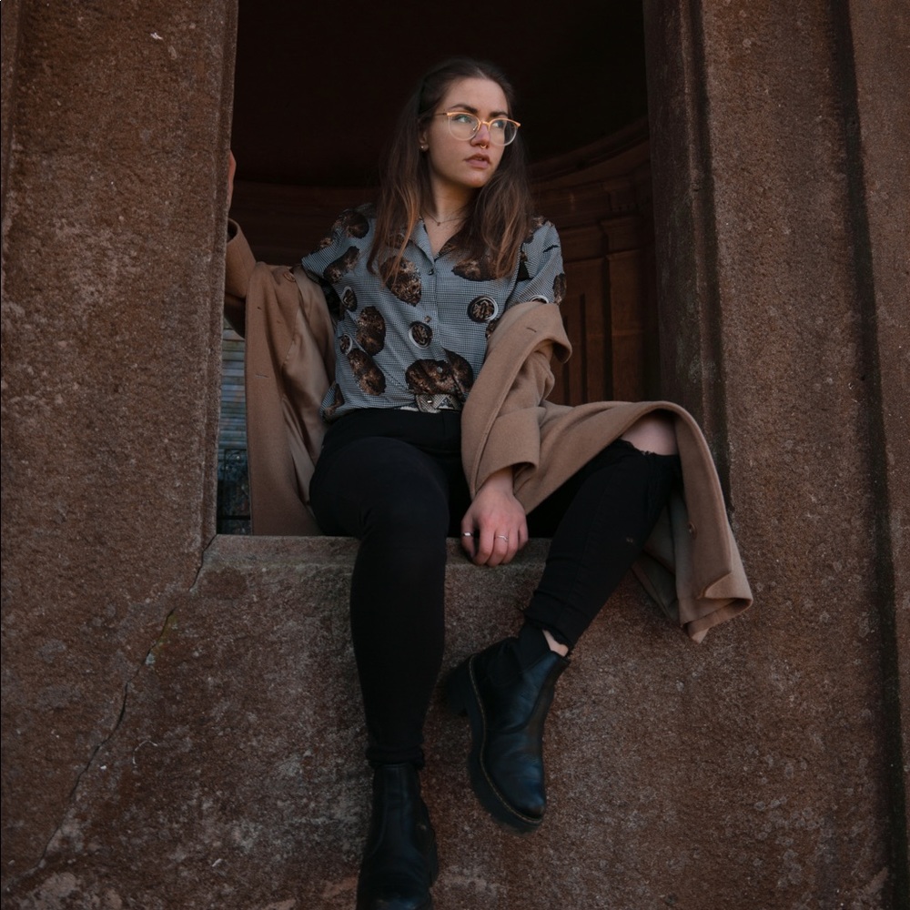 Silk retro 80’s blouse